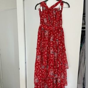 MISA Floral Print Knee-Length Dress